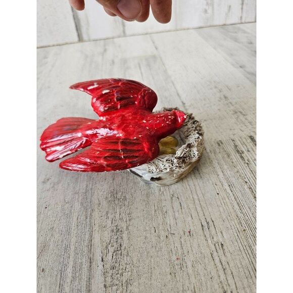 Vintage Cardinal mass ceramic decor as is bird home - Picture 4 of 8